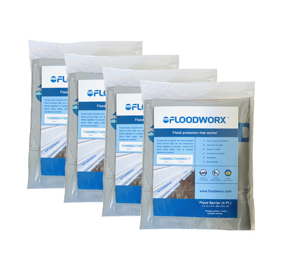4Ft/122cm Flood Barrier (4 Pack)